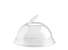 DOME LID R-PET TRANSPARENT