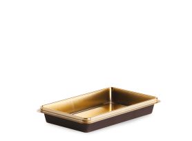 CUBETA TIRAMISU' PET-PET ORO COLOR SÓLIDO