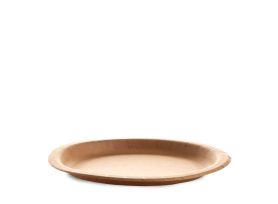 PIATTO IN CARTA COMPOSTABILE KRAFT MARRONE