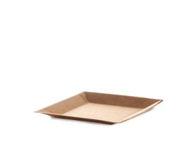 PIATTO IN CARTA COMPOSTABILE KRAFT MARRONE