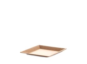 PIATTO IN CARTA COMPOSTABILE KRAFT MARRONE