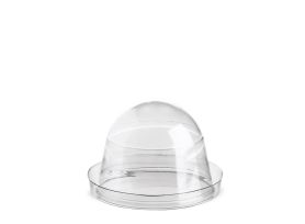 DOME LID R-PET TRANSPARENT