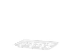 RAFFAELLO DESSERT TRAY 12 PORTIONS R-PET TRANSPARENT