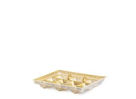 RAFFAELLO DESSERT TRAY 10 PORTIONS PET-PET FULL COLOR GOLD