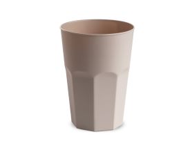 COCKTAIL GLAS 300 cc WIEDERVERWENDBAR BEIGE VOLLFARBIG