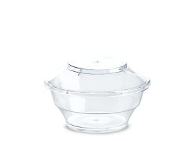 PRIMULA CUP WITH LID 200 cc PS TRANSPARENT