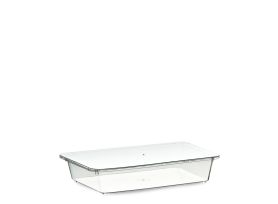 TIRAMISU' CONTAINER WITH LID  2.160 cc PS TRANSPARENT