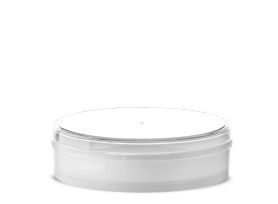 ICE CREAM CAKE CONTAINER 16 PORTIONS PS FULL WHITE