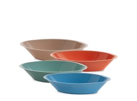 PIATTO BARCHETTA MAXI RIUTILIZZABILE PS MULTICOLOR COPRENTE