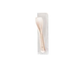 SPOON COMPOSTABLE FULL COLOR BEIGE PAPER WRAPPED