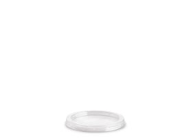 FLAT LID WITHOUT HOLE R-PET TRANSPARENT