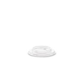 FLAT LID WITHOUT HOLE R-PET TRANSPARENT