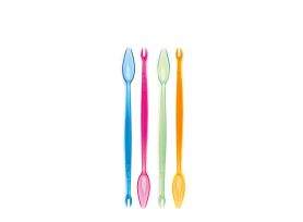 MIXER RIUTILIZZABILE COLORATO PS CM.19 CONFEZIONE DA 100 PZ (25 PZ X 4 COLORI)