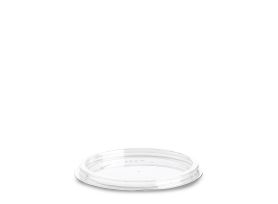 FLAT LID WITHOUT HOLE R-PET TRANSPARENT