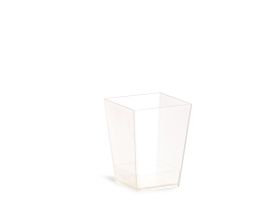 KUBIK MINI DESSERT 60 cc KOMPOSTIERBAR TRANSPARENT