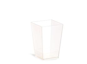 KUBIK MINI DESSERT  120 cc COMPOSTABLE TRANSPARENT