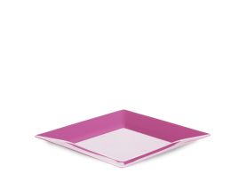 ASSIETTE SPIGOLO PS FUXIA COULEUR PLEIN