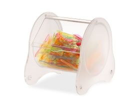 DISPENSADOR DE CUCHARITAS PMMA TRANSPARENTE