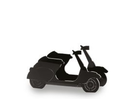VESPA PORTA SERVILLETAS PMMA NEGRO COLOR SÓLIDO