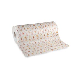 PAPEL BLANCO ESTAMPADO MADELINE H50CM – 50 GR EN ROLLO DE 15 KG