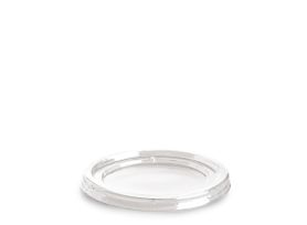 TAPA PLANA SIN AGUJERO R-PET TRANSPARENTE