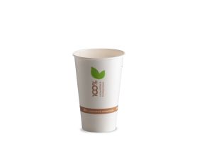 COMPOSTABLE PAPER CUP 350 ml PAP-PLA MATT HAVANA