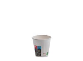 VASO DE PAPEL COMPOSTABLE 3 oz PAP-PLA OPACO WHITE