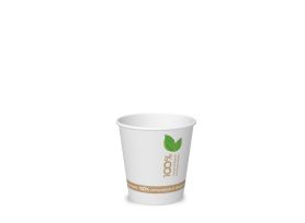 COMPOSTABLE PAPER CUP3 oz PAP-PLA MATT HAVANA