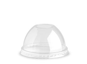 TAPA ALTA CON AGUJERO R-PET TRANSPARENTE