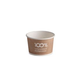 POT EN CARTON COMPOSTABLE POT 80 cc PAP-PLA OPAQUE HAVANA