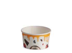 ICE CREAM PAPER CUP 90 cc PAP-PE MATT MILKY