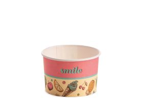 ICE CREAM PAPER CUP 120 cc PAP-PE MATT GROOVY