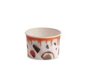 ICE CREAM PAPER CUP 120 cc PAP-PE MATT MILKY