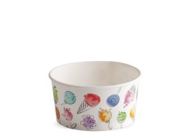 ICE CREAM PAPER CUP 170 cc PAP-PE MATT BALLOONS