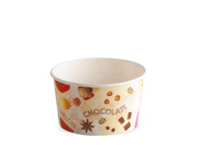 ICE CREAM PAPER CUP 190 cc PAP-PE MATT FRUITS & GO