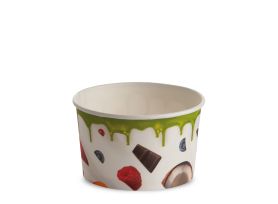 ICE CREAM PAPER CUP 190 cc PAP-PE MATT MILKY