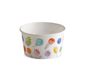 ICE CREAM PAPER CUP 250 cc PAP-PE MATT BALLOONS