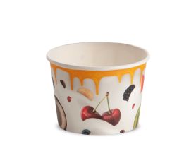 ICE CREAM PAPER CUP 290 cc PAP-PE MATT MILKY