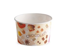 ICE CREAM PAPER CUP 370 cc PAP-PE MATT FRUITS & GO