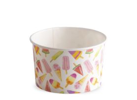 ICE CREAM PAPER CUP 370 cc PAP-PE MATT MADELINE