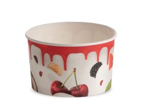 ICE CREAM PAPER CUP 530 cc PAP-PE MATT MILKY