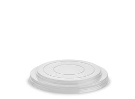 FLAT LID WITHOUT HOLE R-PET TRANSPARENT