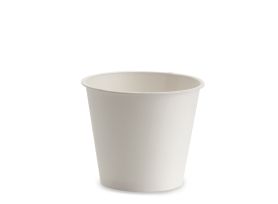 TARRINA DE PAPEL CON BORDE PLANO 266 cc PAP-PE OPACO WHITE