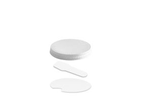 TAPA PLANA CON CUCHARITA PARA TARRINA DE PAPEL 7oz PAP-PE