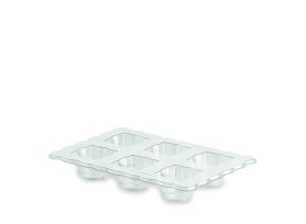 DESSERT STAND OLYMPO R-PET TRANSPARENT