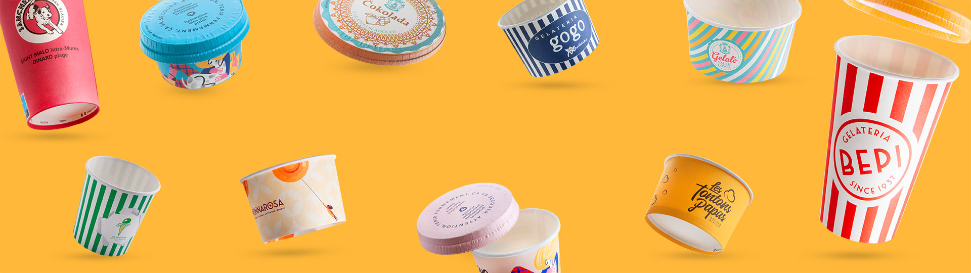 Personalised paper cups and glasses