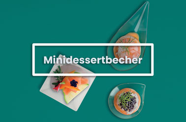 Minidessertbecher und Mignon